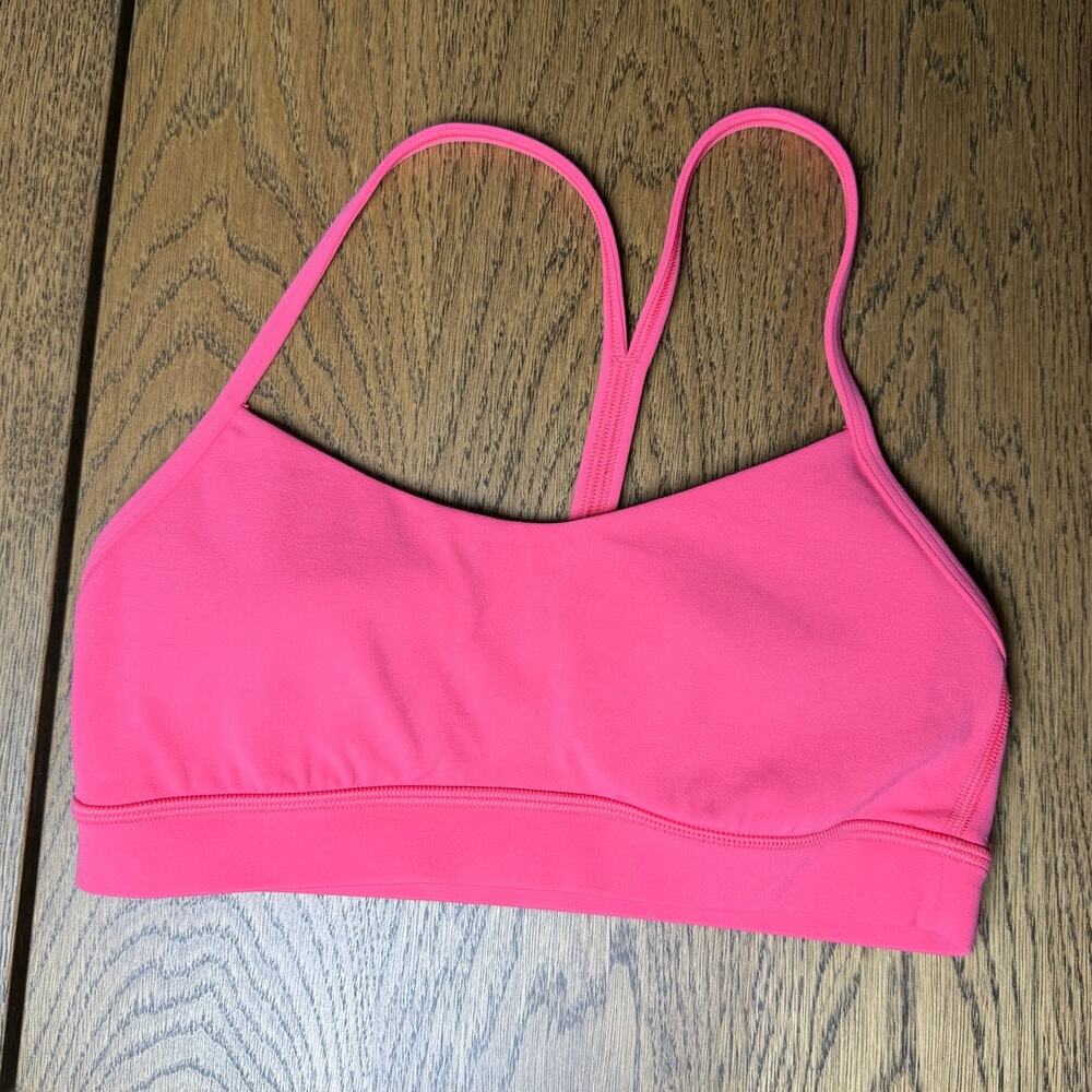 Pink Lululemon Sports Bra Size 6